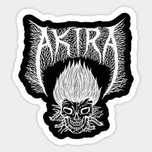 Akira - Black Metal style. Sticker